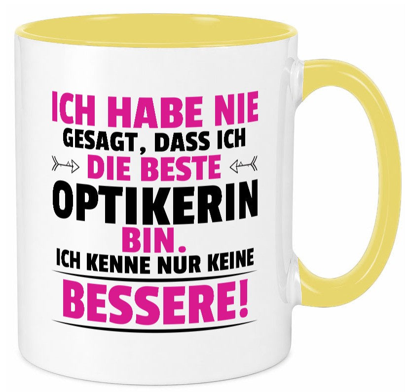 Die Beste Optikerin | Augenoptik Geschenkidee Humor Tasse