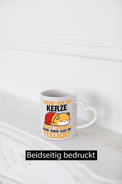 Wenn ich die Kerze nicht Schaffe | Müde Katze Schlafen Geschenkidee