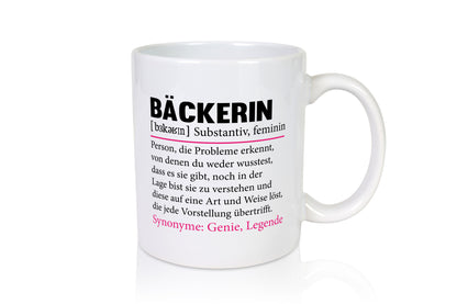 Bäckerin | Bäckerei Frauen Beruf Backen Geschenkidee Arbeit Kollegen Büro Humor