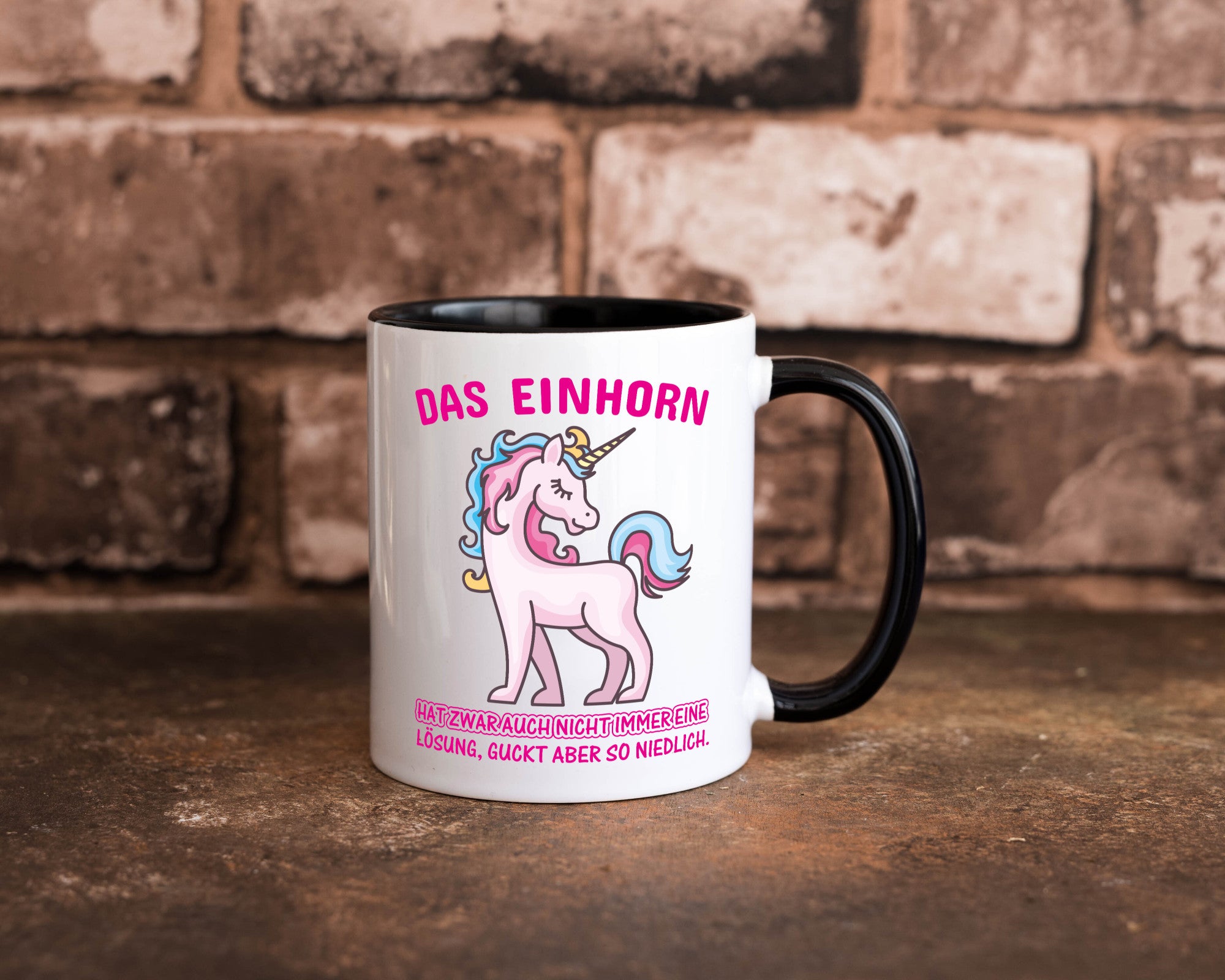 Niedliches Einhorn | lustige Tasse Frauen Mädchen lustiger Spruch Geschenk