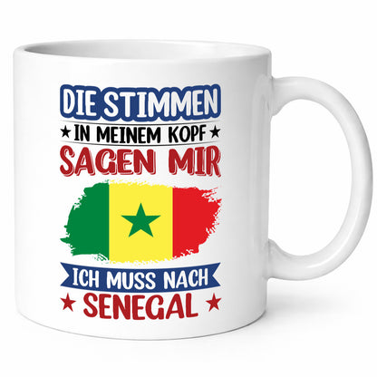 Senegal | Urlaub Stimmen in meinem Kopf Traumland v2 lustig Humor Geschenkidee