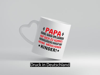 Papa egal was auf dich zukommt Humor Geschenkidee Tasse