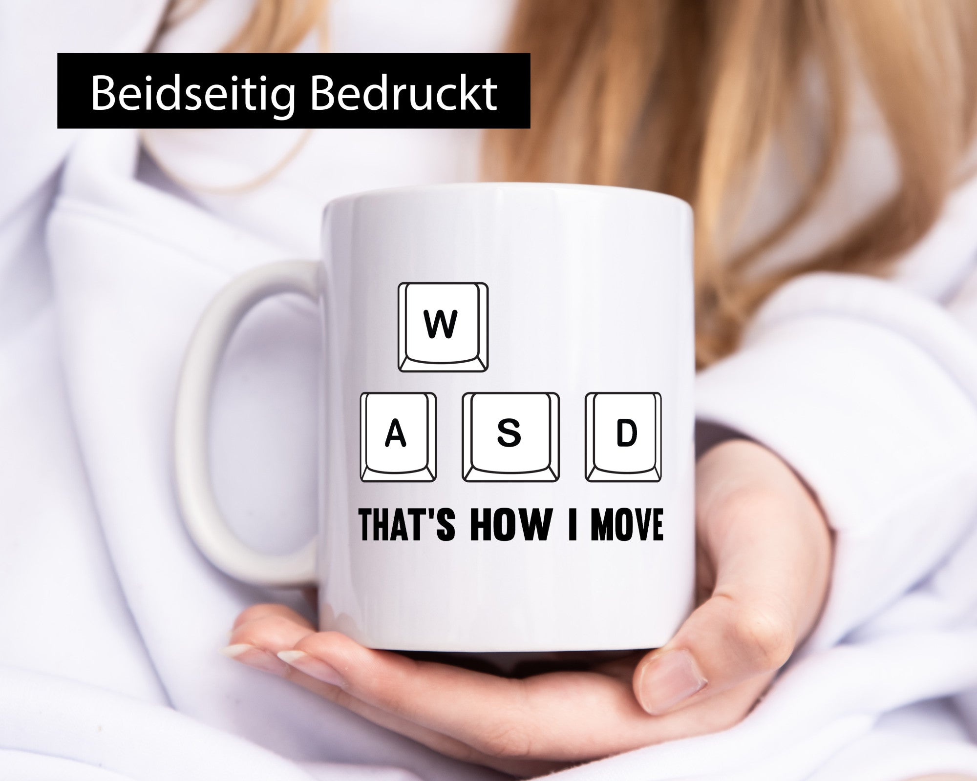 WASD | Zocker Gamer Gaming lustiger Spruch Geschenk Humor Geschenkidee Tasse