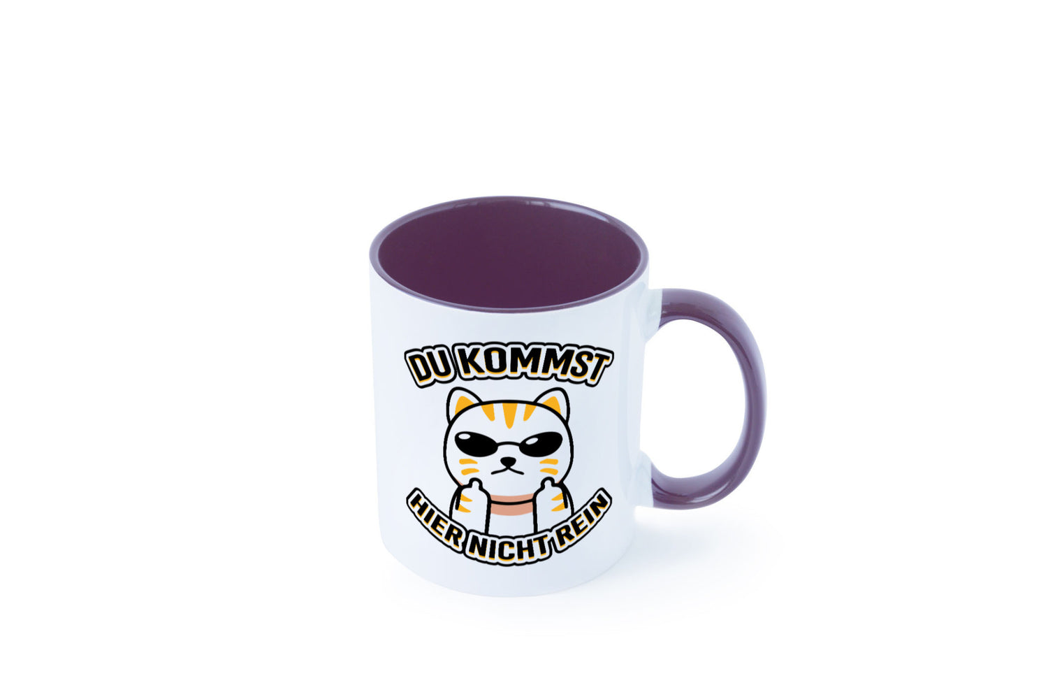 Du kommst hier nicht rein | Böse Katze Humor Tierliebhaber Geschenkidee Tasse