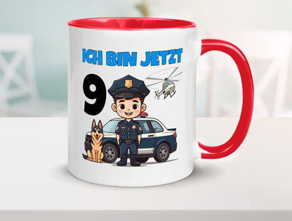 9. Geburtstag | 9 Jahre Polizei Kind Polizeiauto lustig Geschenkidee Geschenk