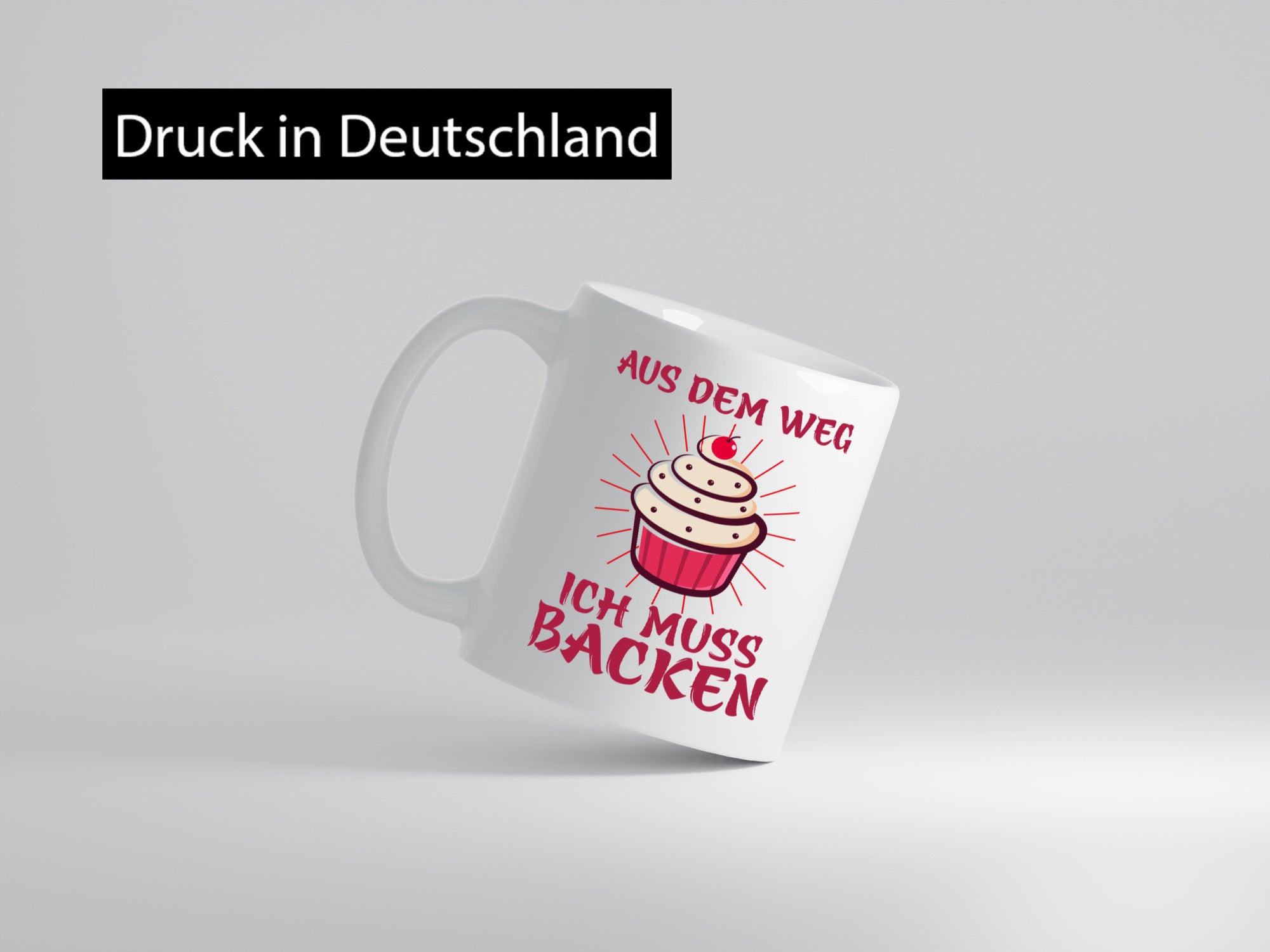Aus dem weg ich muss Backen | Kuchen Humor Geschenkidee Tasse