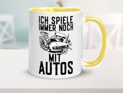 Spiele noch mit Autos | Werkstatt Werkzeug Mechaniker lustiger Spruch Geschenk