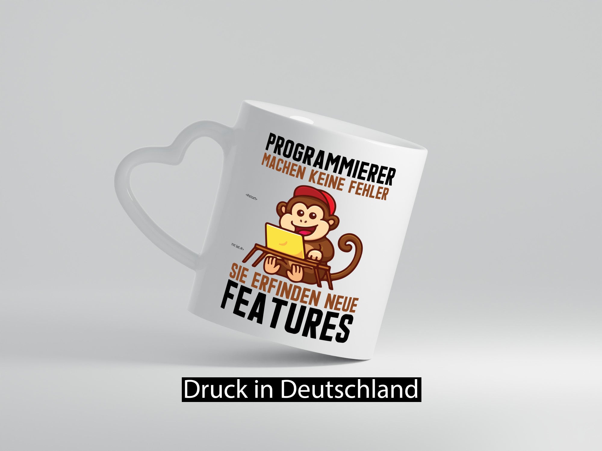 Programmierer machen keine Fehler | Features Affe am PC Geschenk Humor