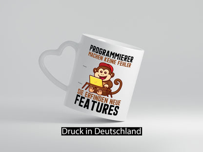 Programmierer machen keine Fehler | Features Affe am PC Geschenk Humor