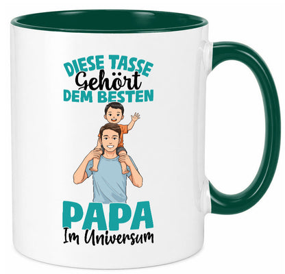 Im Universum: Papa | Vatertag Daddy Familie Humor Geschenkidee Tasse