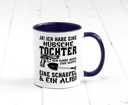 Hübsche Tochter Geschenk Familie Geschenkidee lustiger Spruch Tasse