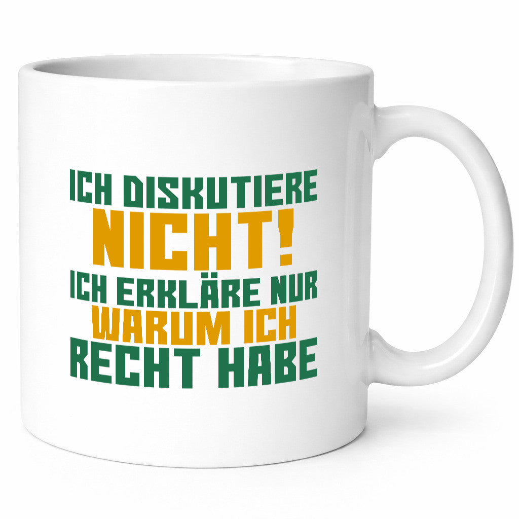 Ich diskutiere nicht | lustiger Spruch Sarkasmus Geschenk Tierliebhaber Humor