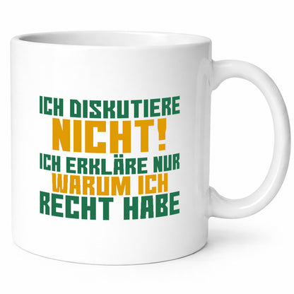 Ich diskutiere nicht | lustiger Spruch Sarkasmus Geschenk Tierliebhaber Humor