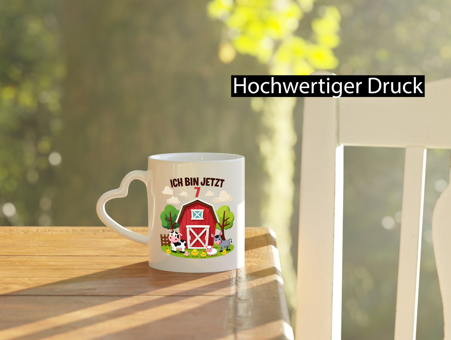 7. Geburtstag | 6 Jahre Bauernhof und Tiere lustig Geschenkidee Geschenk Tasse