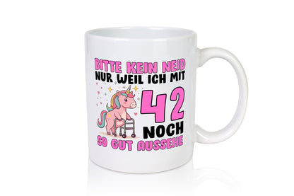 42. Geburtstag | 42 Jahre Mit noch so gut aussehen lustiger Spruch Geschenk