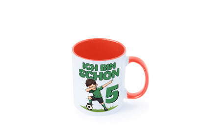 5. Geburtstag | 5 Jahre Fußballer lustiger Spruch Geschenk Geschenkidee Tasse