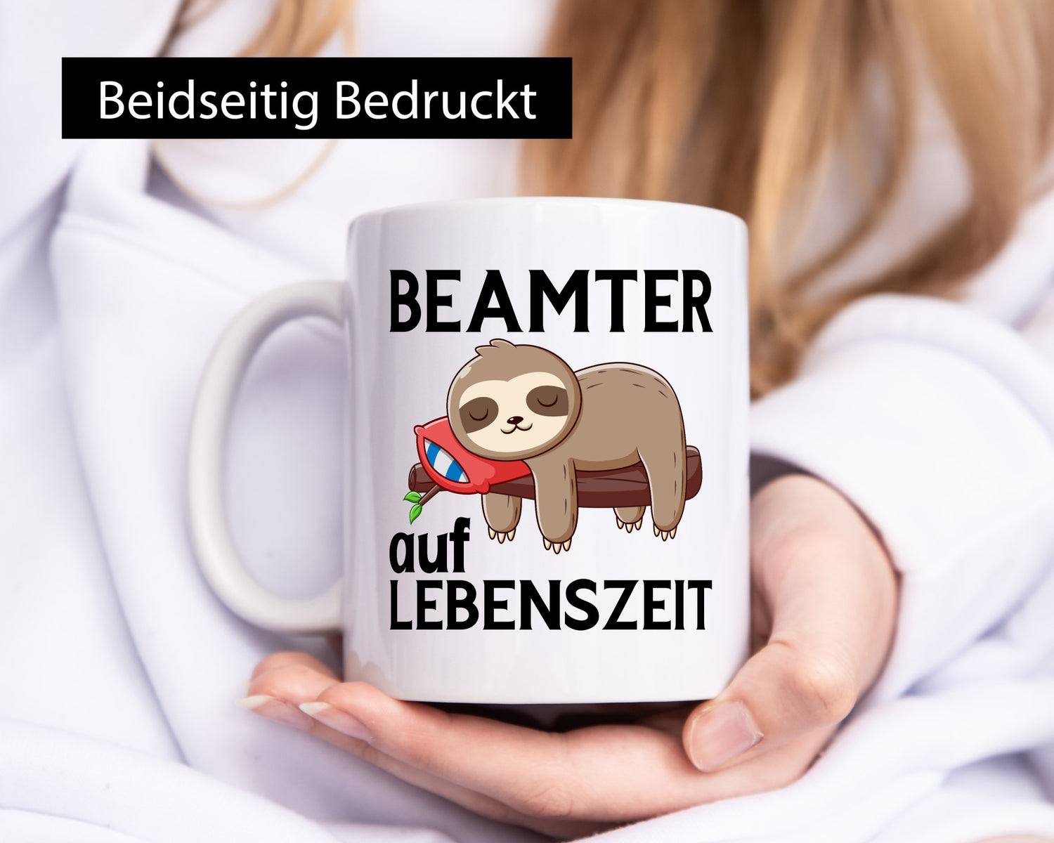 Beamter auf Lebenszeit | Faultier Humor Tierliebhaber Geschenkidee Tasse