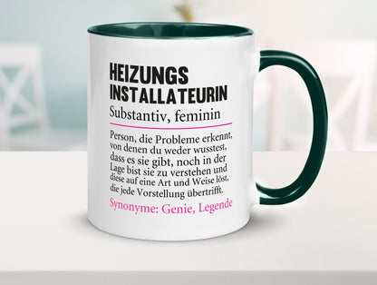 Heizungsinstallateurin | Beruf Spruch Heizung Geschenkidee Arbeit Kollegen Büro