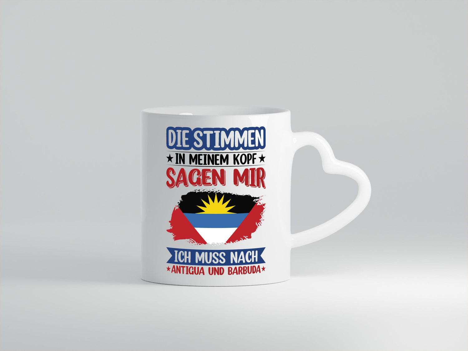 Antigua und Barbuda | Urlaub Stimmen in meinem Kopf Geschenkidee Humor Tasse