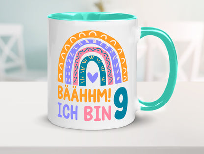 9. Geburtstag | 9 Jahre Regenbogen Bääm Mädchen Geschenk Geschenkidee lustiger