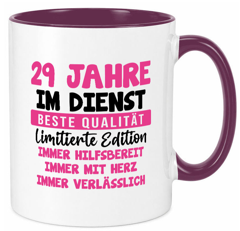 29 Jahre im Dienst | Jubiläum Arbeit v10 Geschenk Kollegen Büro lustiger Spruch