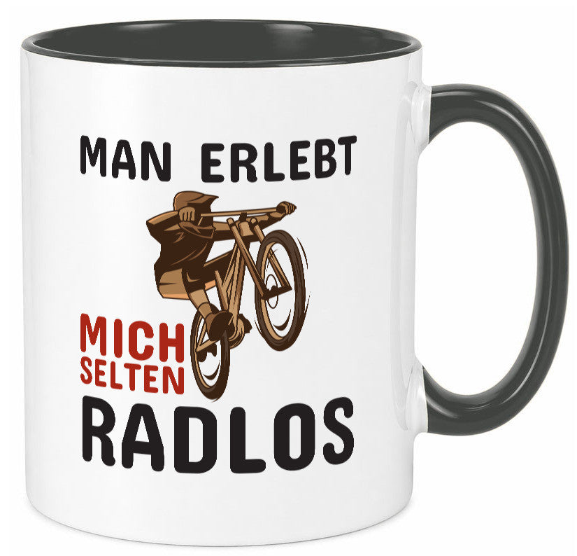 Selten Radlos | Spruchtasse Fahrrad Männer Humor lustiger Spruch Geschenk