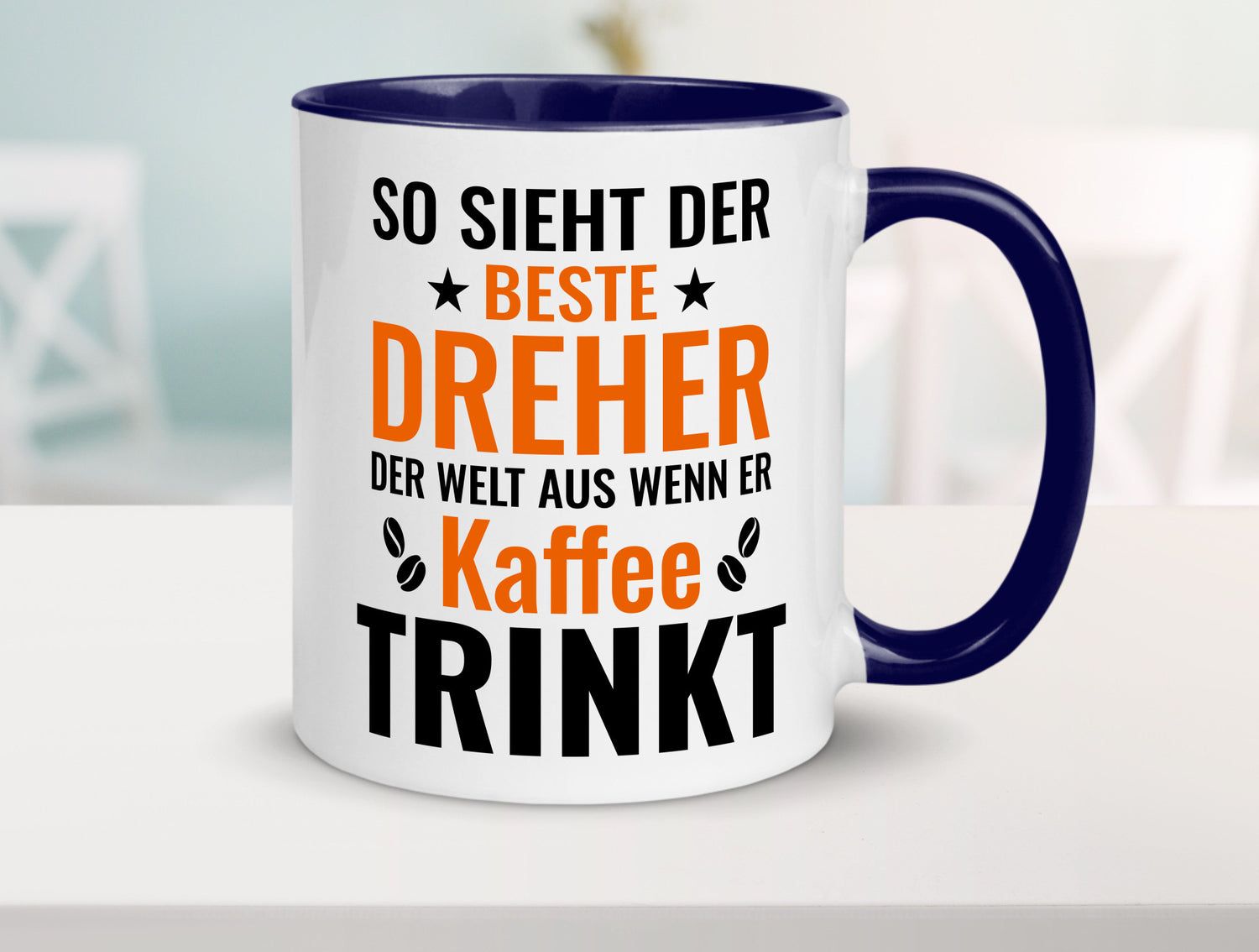 Kaffee trinkt: Dreher | Fräser Geschenkidee Humor Tasse