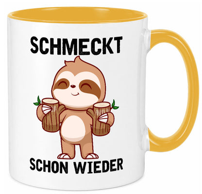 Schmeckt schon wieder | Frankfurt Hessen v2 Geschenkidee Humor Tasse