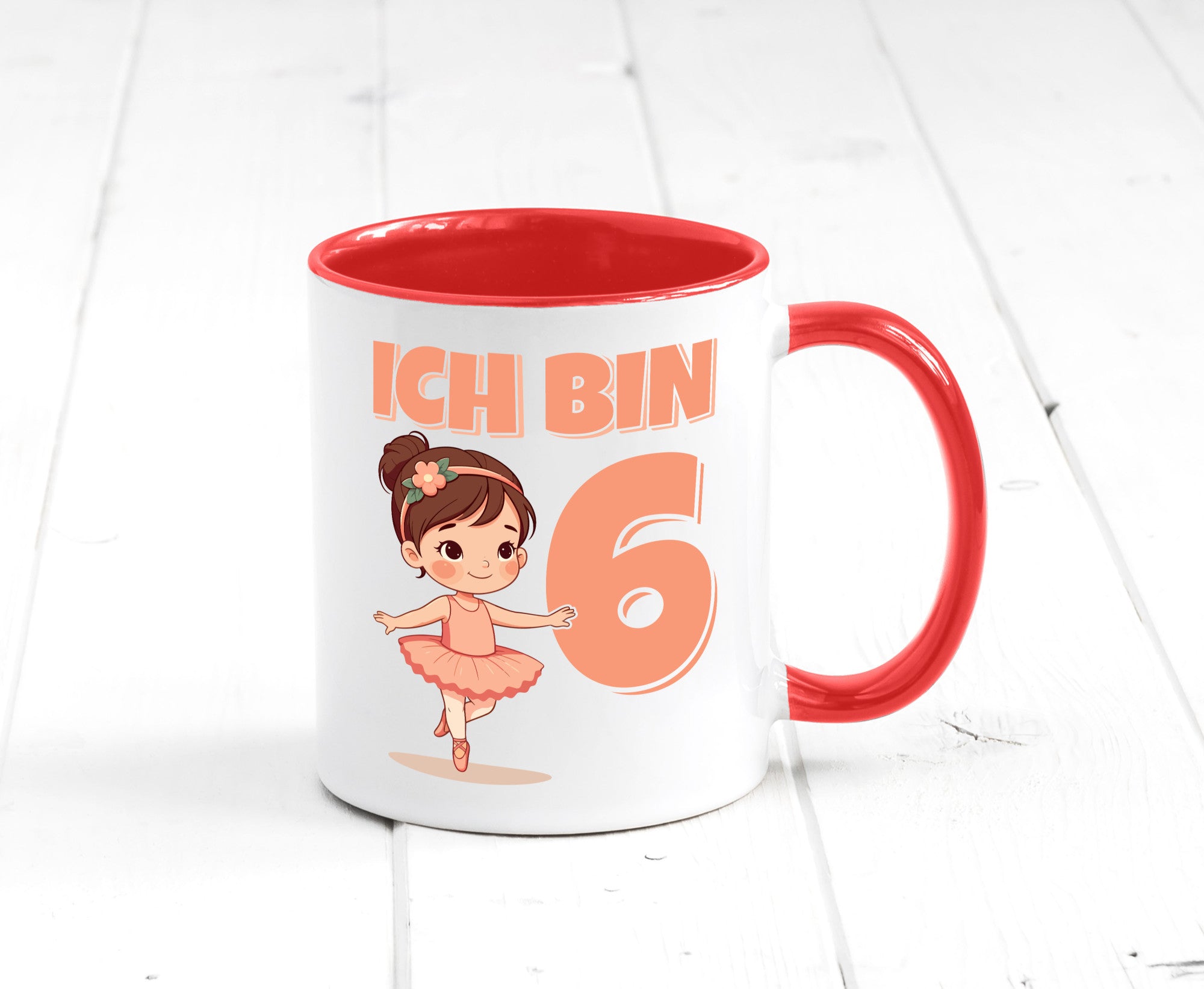 6 Geburtstag | Jahre Ballerina Mädchen Ballet lustig Geschenkidee Geschenk Tasse