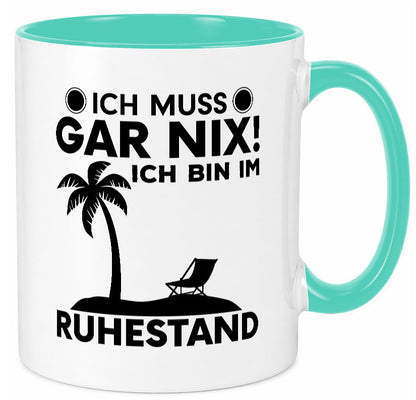 Ich bin im Ruhestand | Rentner Tasse Rente Humor Geschenkidee Jubiläum