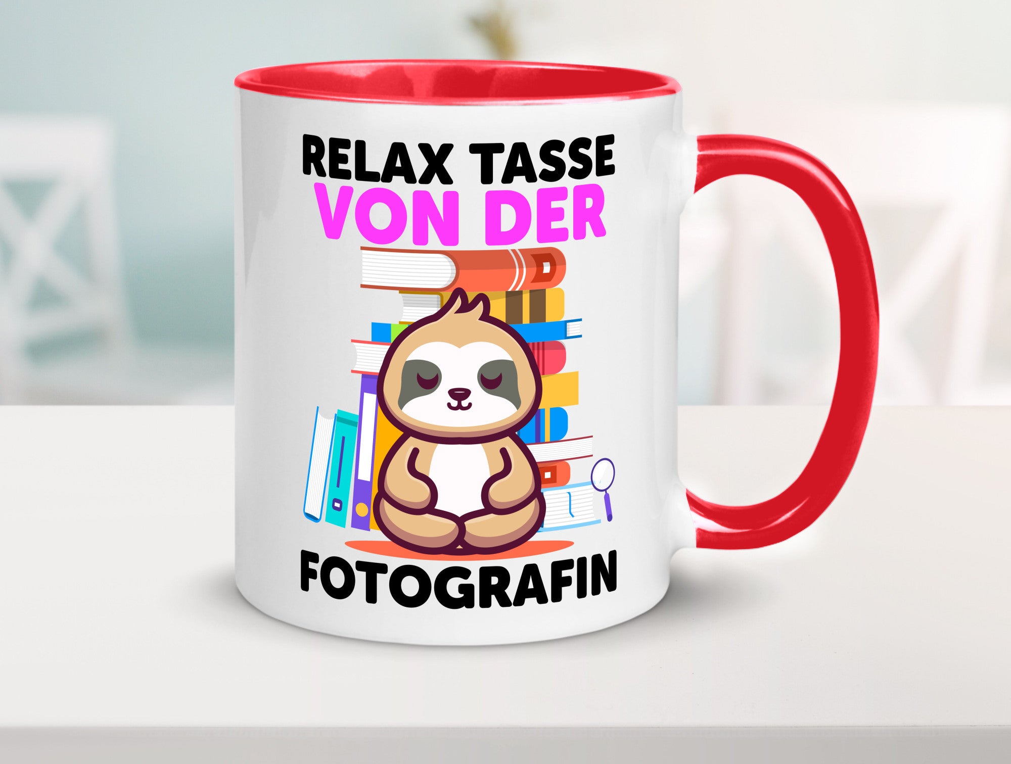 Relax Tasse: Fotografin | Fotografie Kamera Humor Geschenkidee Tasse