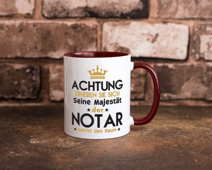 Seine Majestät Notar | Jurist Humor Geschenkidee Tasse