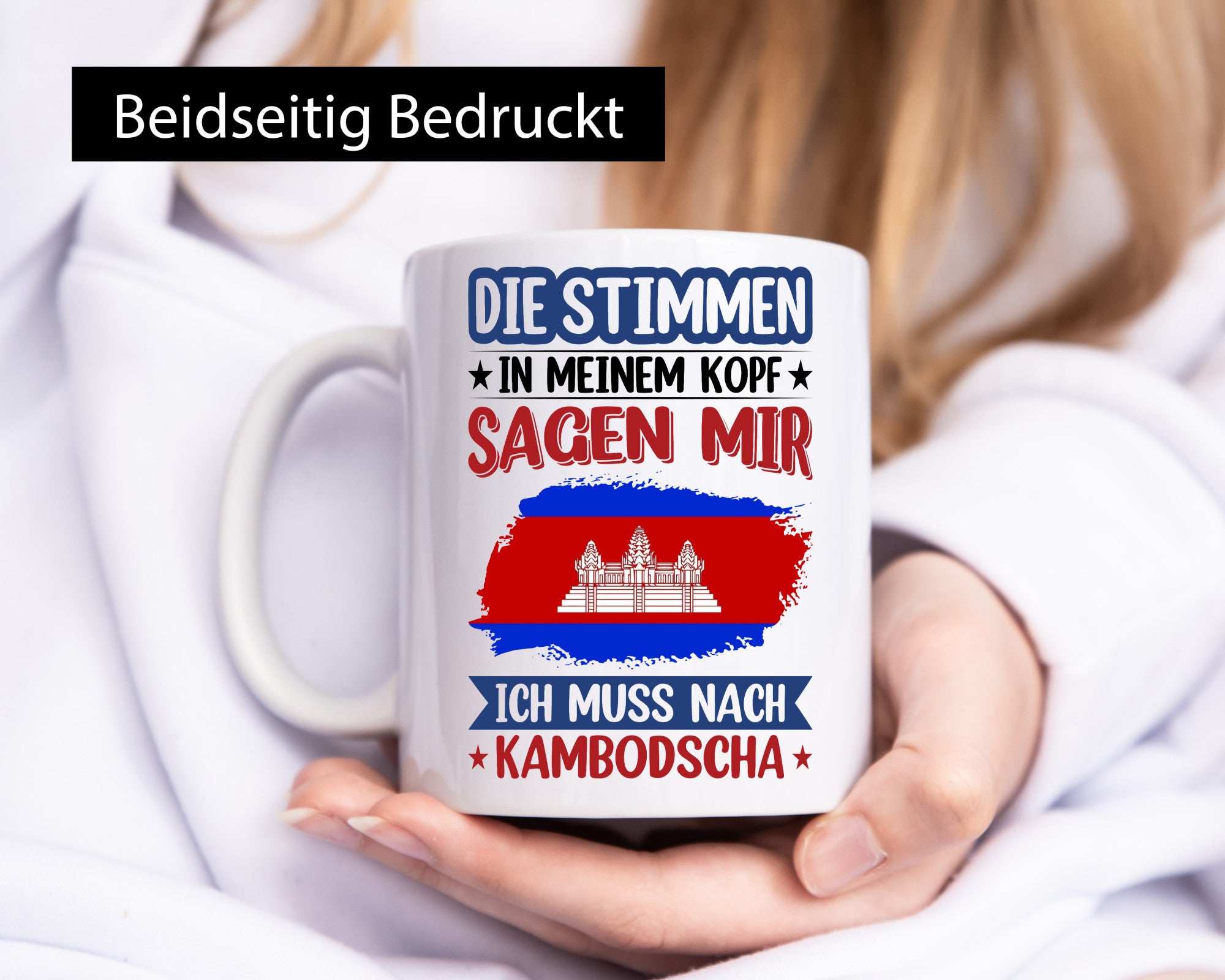 Kambodscha | Urlaub Stimmen in meinem Kopf Traumland lustiger Spruch Geschenk