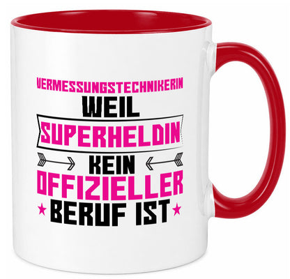 Superheldin Vermessungstechnikerin | Techniker Humor Geschenkidee Tasse