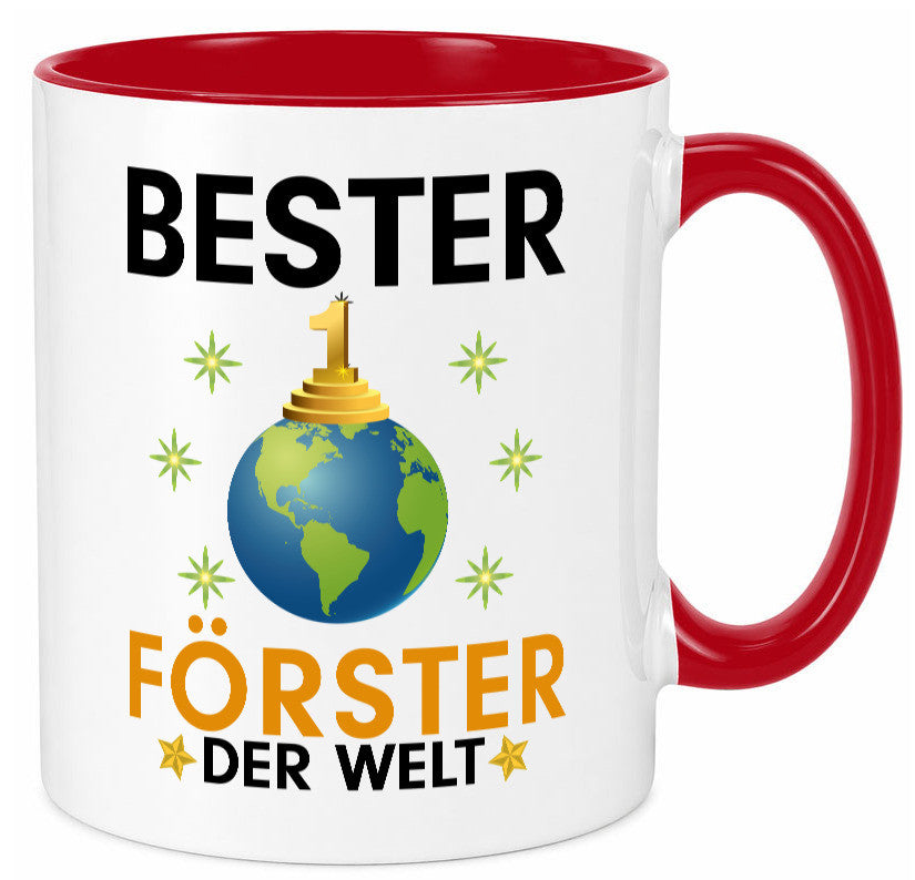 Welt Bester Förster | Forst Arbeit Geschenk Kollegen Büro lustiger Spruch Tasse