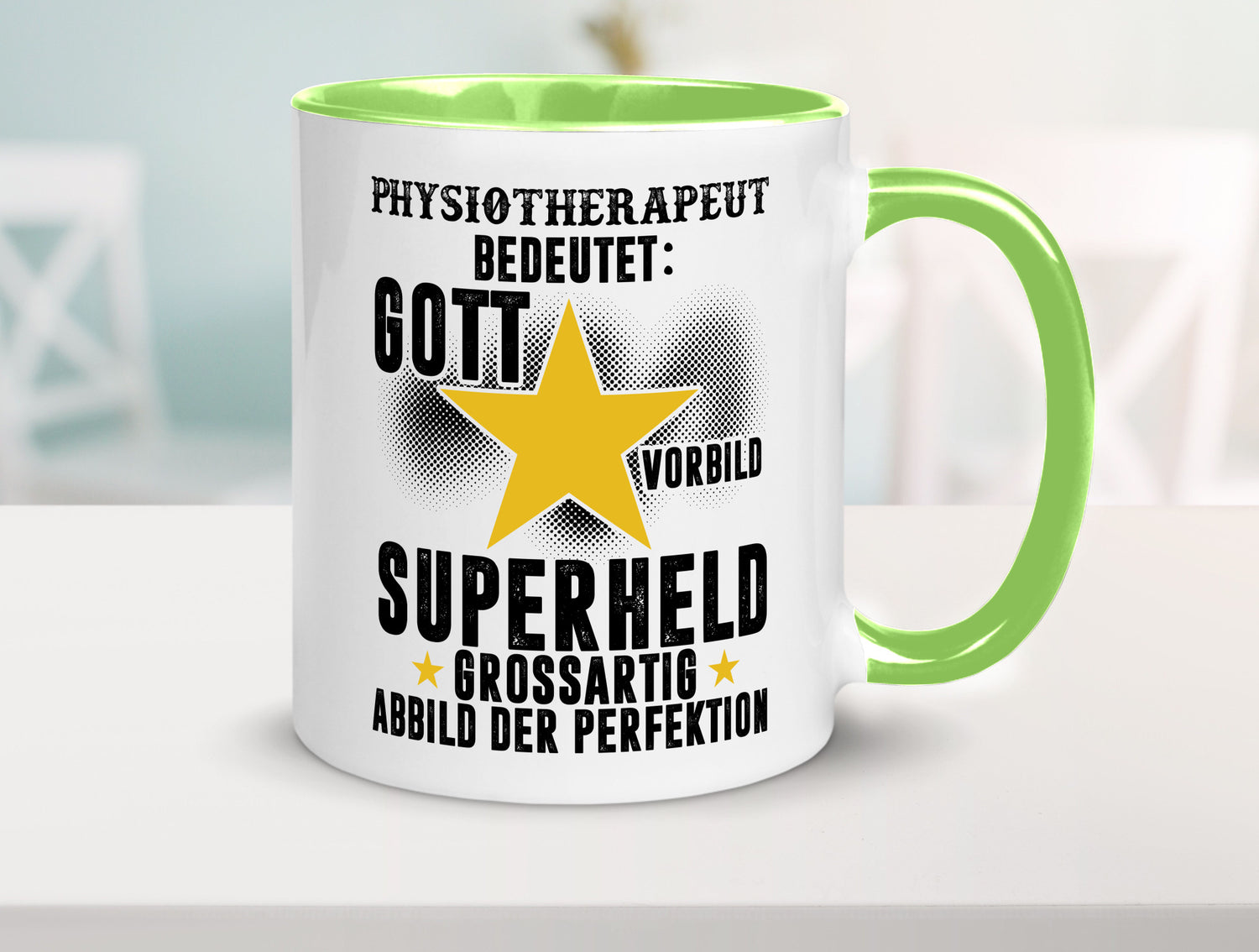 Bedeutung von Physiotherapeut lustiger Spruch Geschenk Humor Geschenkidee Tasse