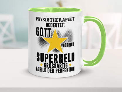 Bedeutung von Physiotherapeut lustiger Spruch Geschenk Humor Geschenkidee Tasse