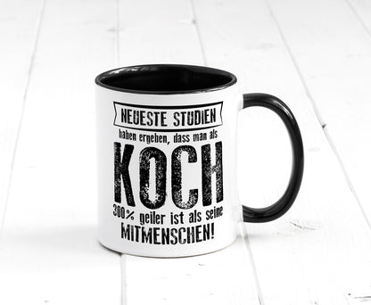 Neuste Studien: Koch | Chefkoch Humor Arbeit Kollegen Büro Geschenkidee Tasse