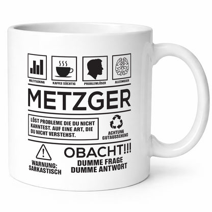 Achtung Probleme Metzger | Fleischer Metzgerei Geschenk Humor Geschenkidee