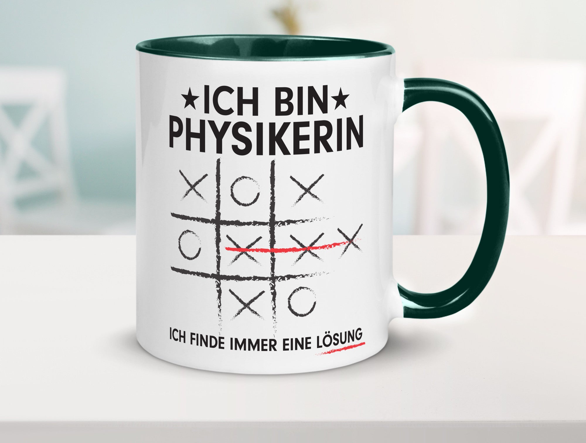 Löse Probleme: Physikerin | Physik Humor Geschenkidee Tasse