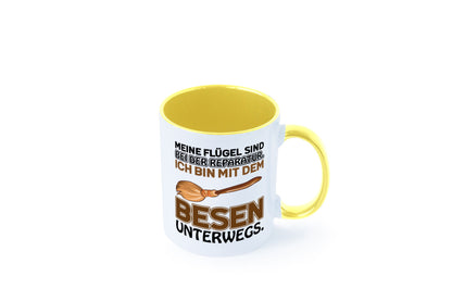 Flügel Reperatur lustig Humor Geschenkidee Geschenk Tasse
