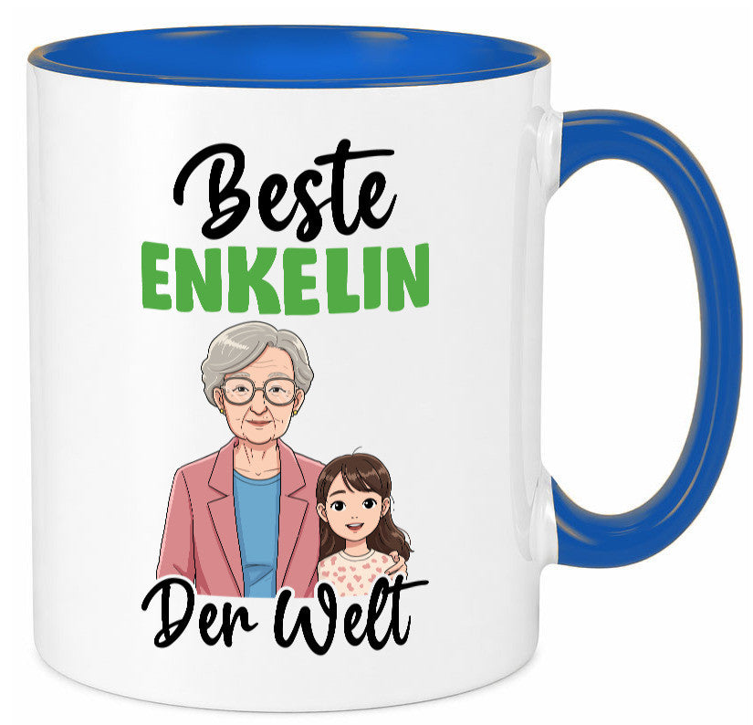 Bester Enkelin | Opa Oma Großmutter Großvater lustiger Spruch Geschenk Familie Tasse