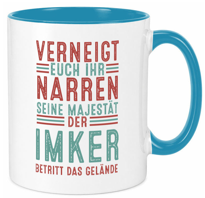 Verneigt euch: Imker | Imkerei Geschenk Humor Geschenkidee lustiger Spruch Tasse
