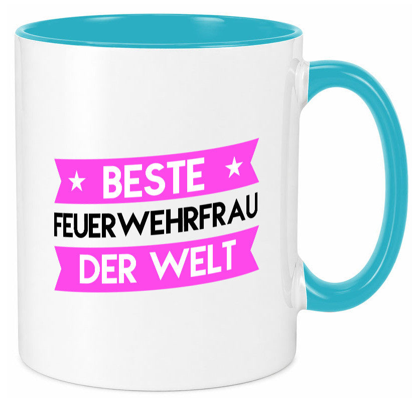 Bester Feuerwehrfrau | Feuerwehr lustig Humor Geschenkidee Geschenk Tasse