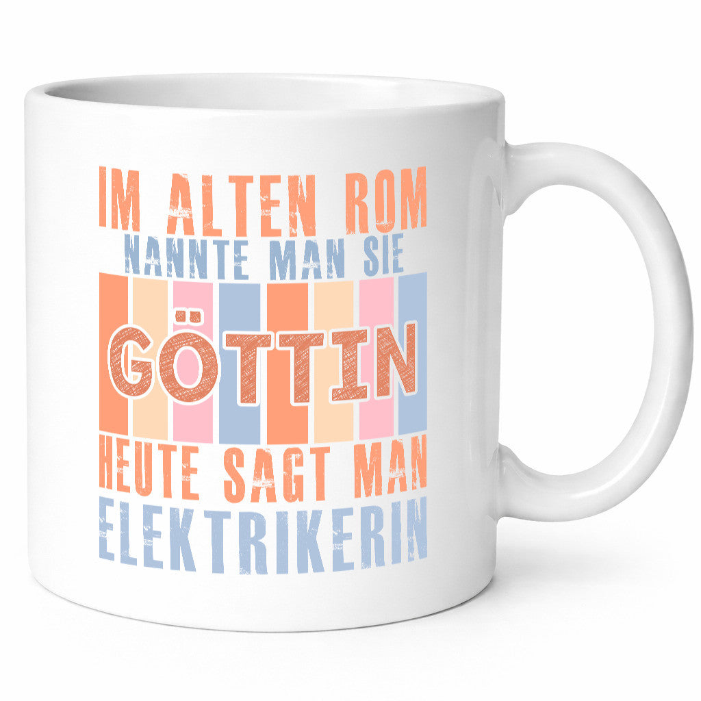 Heute sagt man: Elektrikerin | Elektronikerin Elektrik Humor Geschenkidee Tasse