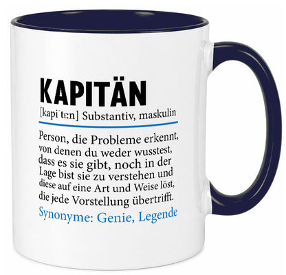 Kapitän | Spruch lustig Schiffskapitän Schiff Geschenk Humor Geschenkidee