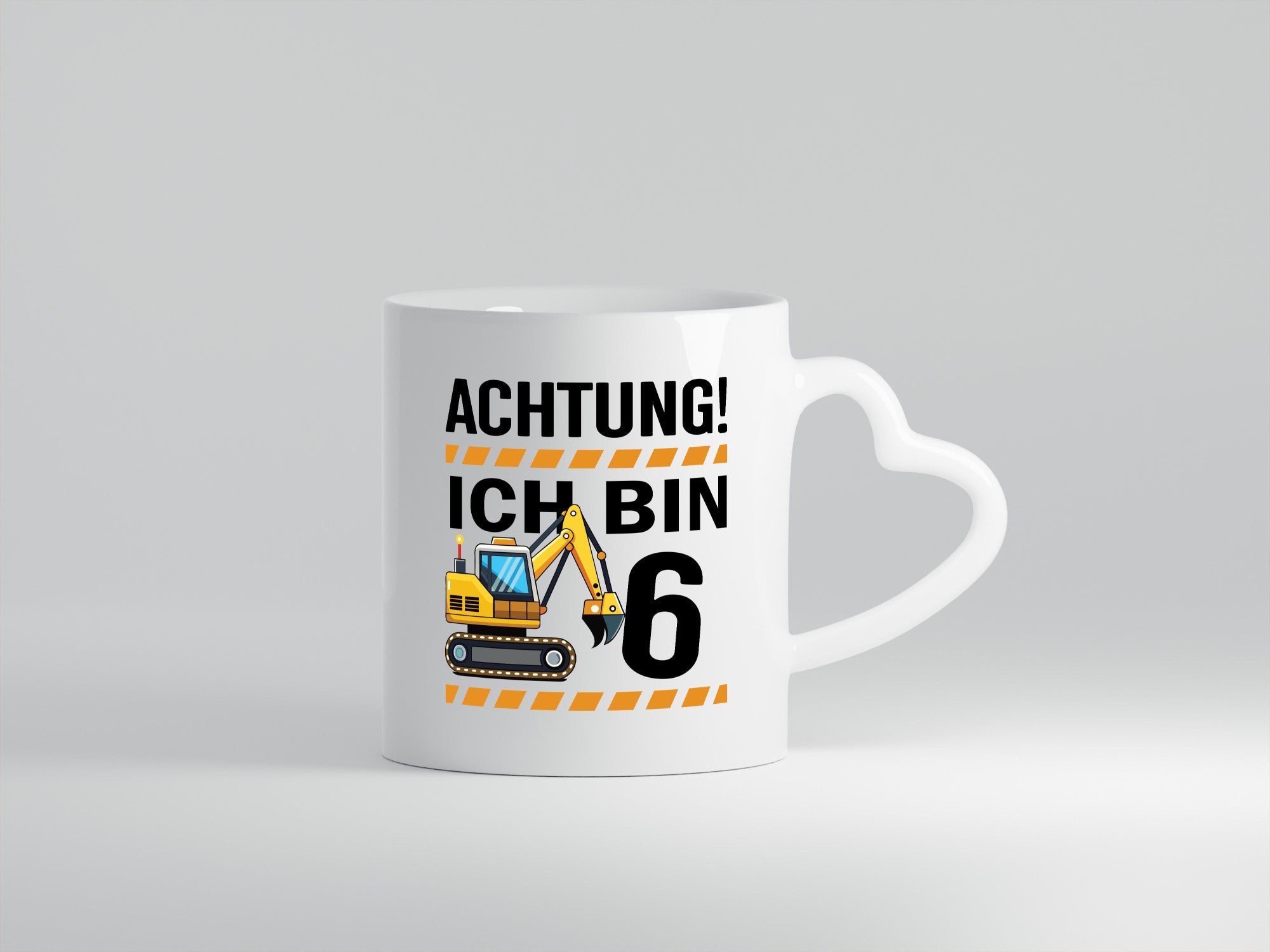6 Geburtstag Ich bin | Bagger Junge Geschenk Geschenkidee lustiger Spruch Tasse