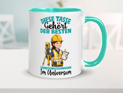 Im Universum: Vermessungstechnikerin | Techniker lustiger Spruch Geschenk Humor