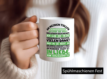 An meinen tollen Schwiegersohn vl8 Geschenk Familie Geschenkidee lustiger
