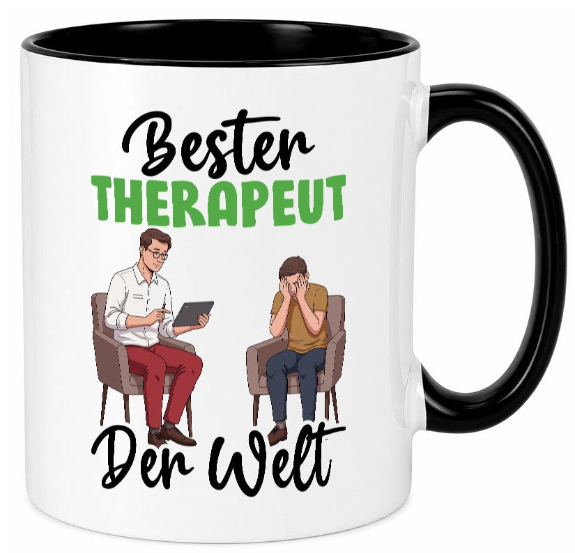 Bester Therapeut | Psychotherapie Therapie v2 Humor Geschenkidee Tasse